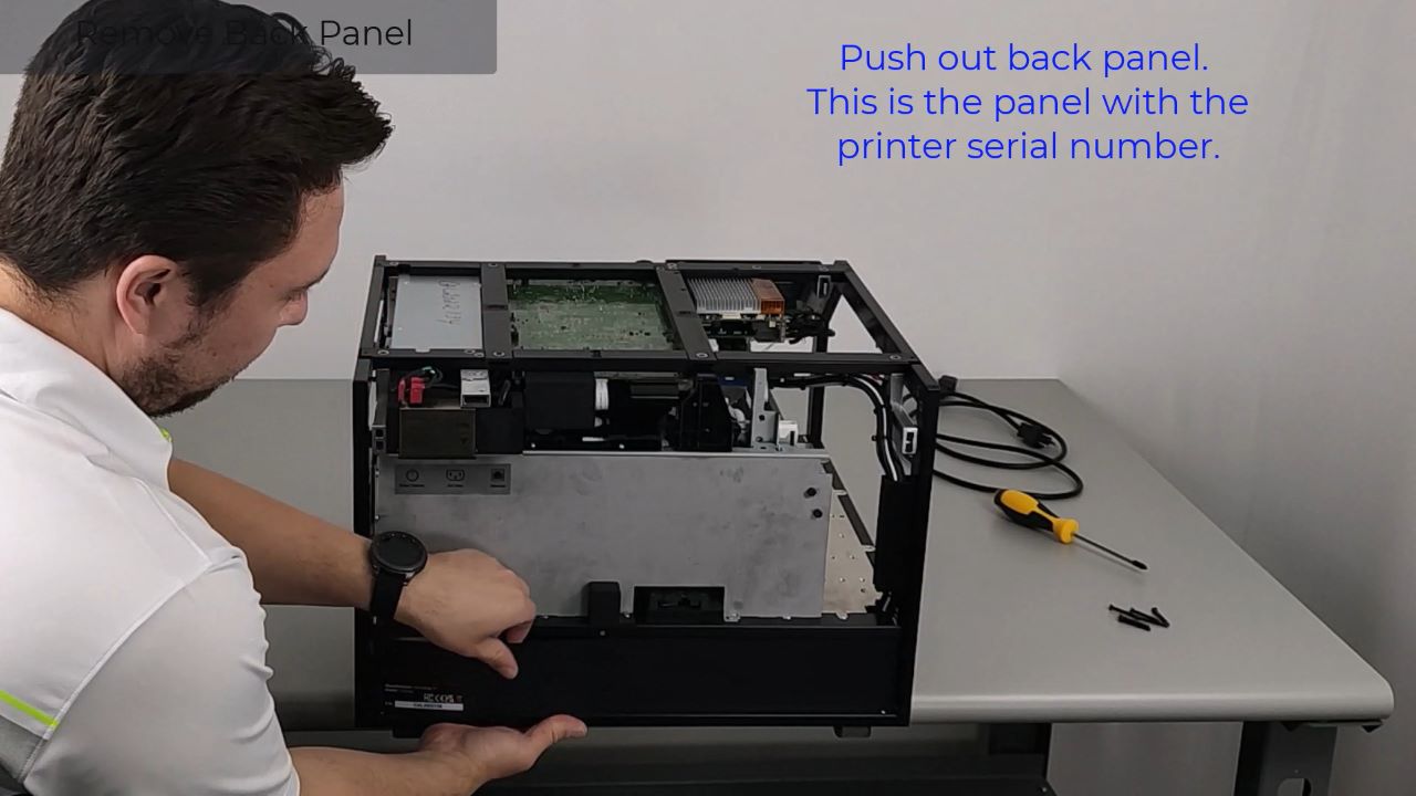 Remove Printer Back Panel