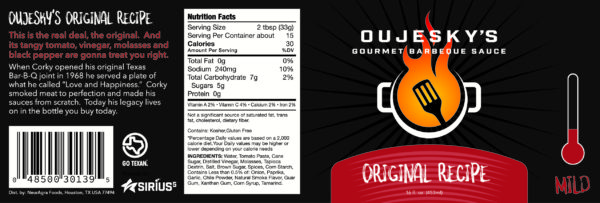 Barbeque Sauce Label - Sirius5